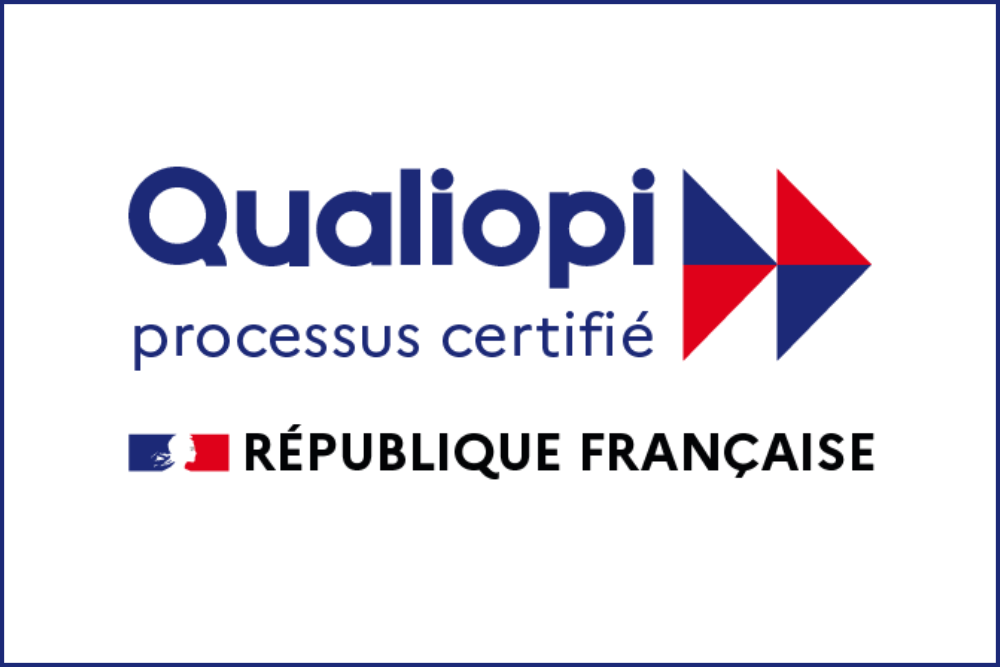 Logo Qualiopi — certification qualité des prestataires d'actions concourant au développement des compétences